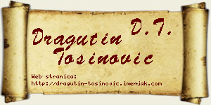 Dragutin Tošinović vizit kartica